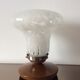 Lampe Art Déco globe champignon Clichy et pied bois