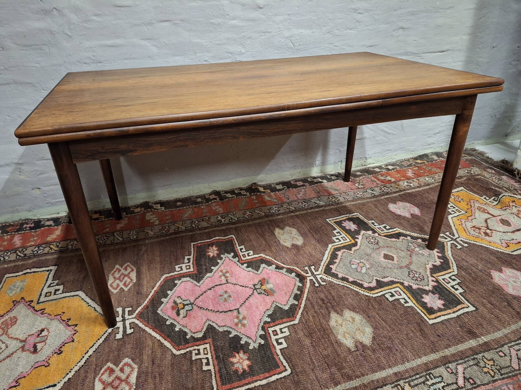 Large 10-seater rosewood dining table by Vemb Mobelfabrik, Denmark 1960s