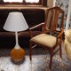 Orange 1960-70 vintage opaline drop lamp