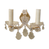 Glass wall lamp and tassels