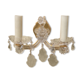 Glass wall lamp and tassels