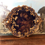 Decorative plate in Limoges porcelain