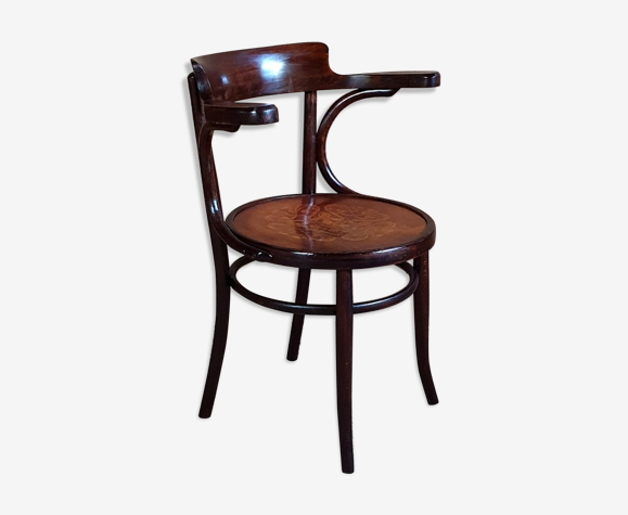 Fauteuil bureau style bistrot Fischel années 30