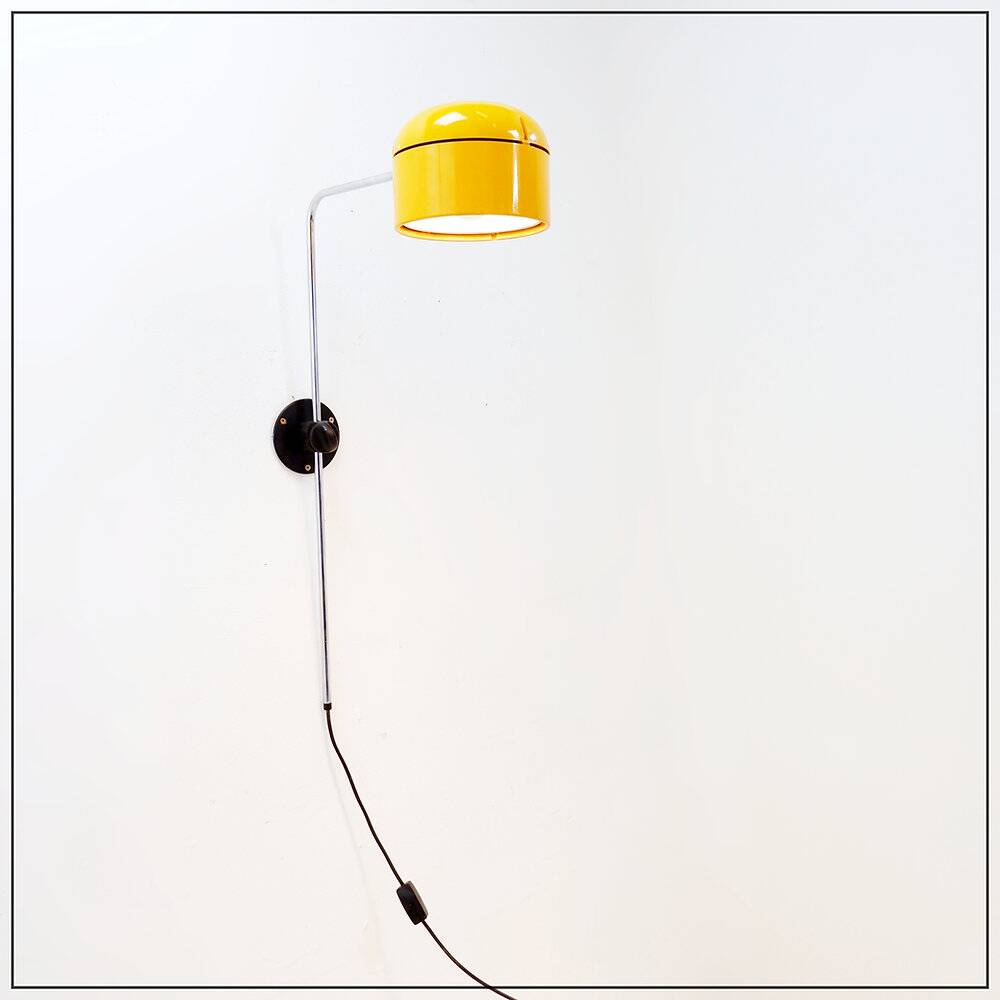 Yellow wall lamp Space Age by Arnold Berges for Staff – Germany, 1970s