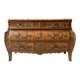 Authentic brown wooden chest of drawers