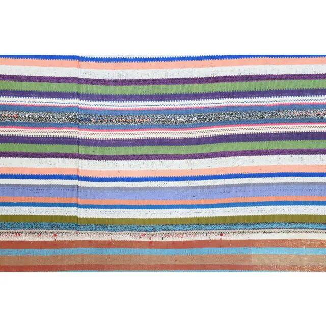 Vintage Turkish Oushak Handmade Wool Cotton Purple Area Rug 238x359
