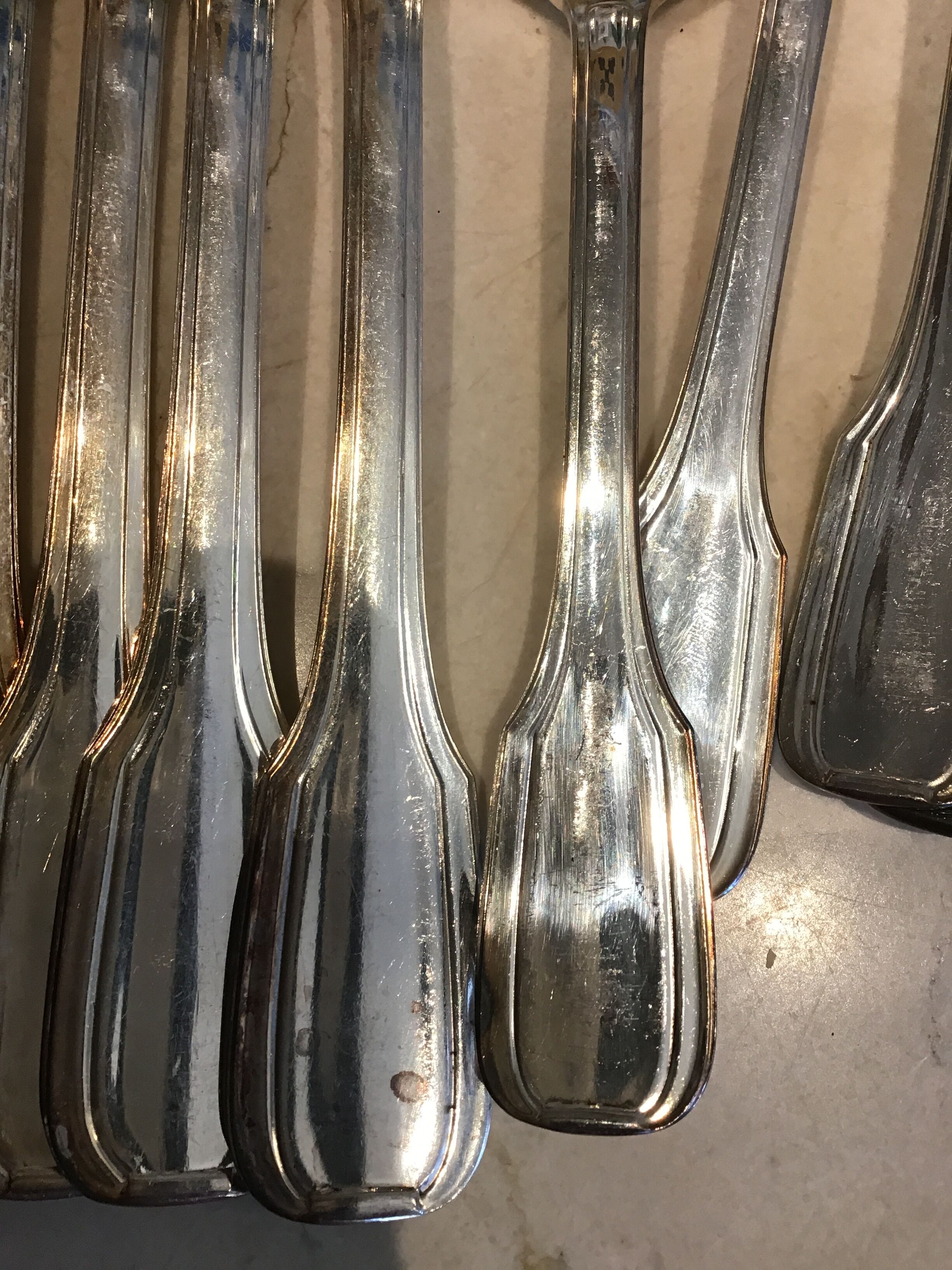 Lot de 24 couverts métal argenté