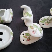 Wall mounted coat rack: Paris porcelain bathroom accessories