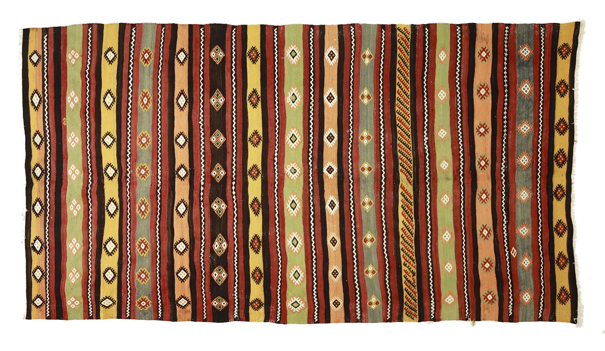Tapis kilim artisanal anatolien 296 cm x 160 cm