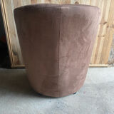 Fauteuil arrondi en velours