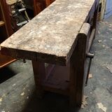 Solid beech carpentry workbench