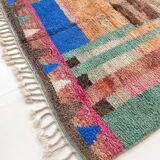 Moroccan Berber boujaad carpet with colorful patterns 293x206cm