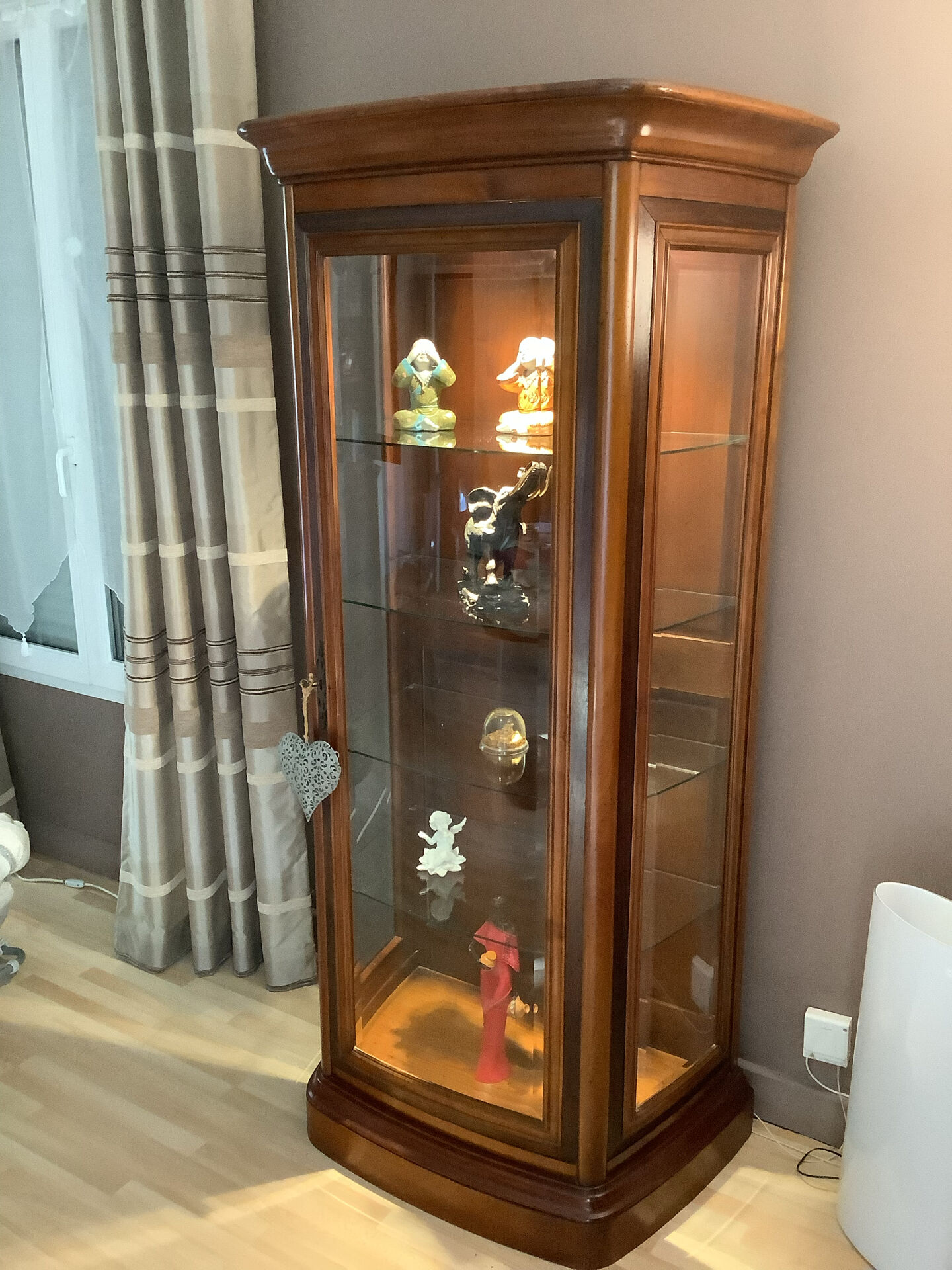 Cherry display cabinet by Christian Robert