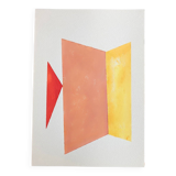 Minimalist geometric painting