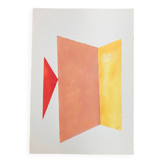 Minimalist geometric painting