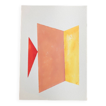Peinture géométrique minimaliste