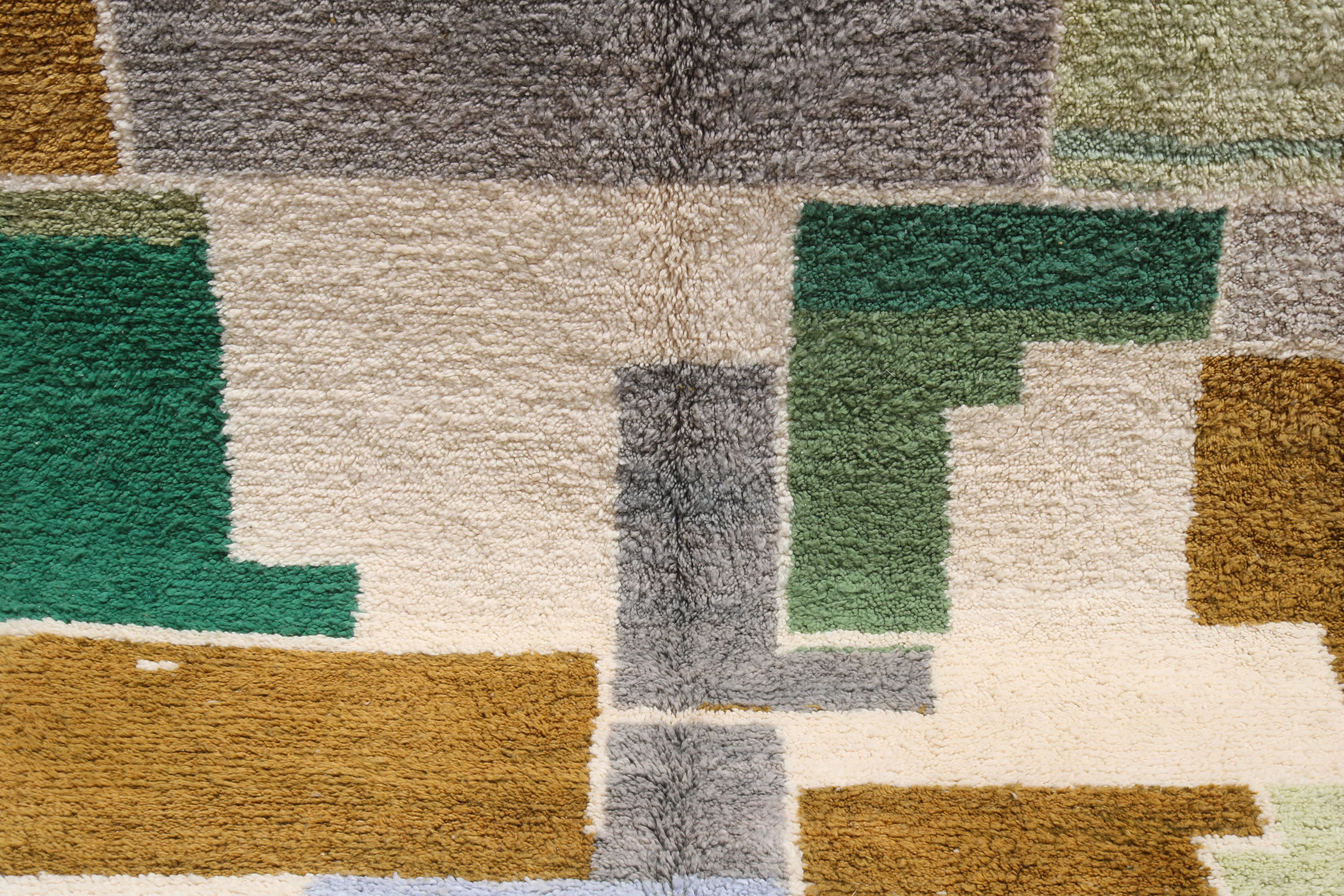 Large handmade colourful rug, 305 x 205 cm - G1032