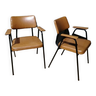 Pair of armchairs by Pierre Guariche for Meurop, 1960