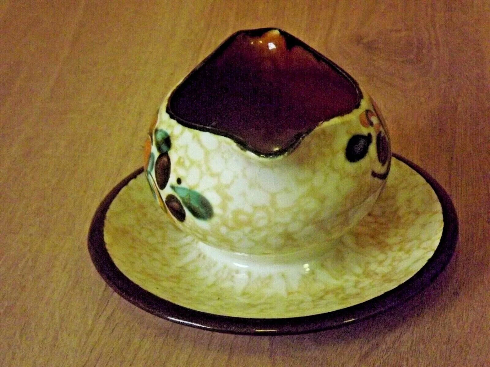 Vintage Boch La Louvière Corfou Collection Sauce/Sauce Boat Fixed Plate