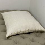 Kilim style cushion with hand embroidery