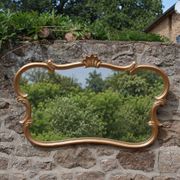 Large wall mirror with golden stucco mouldings – Louis XV Rococo style – 124