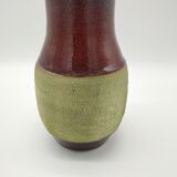 Vase suédois en grès pistache et sang de boeuf