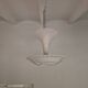 Plaster and frosted glass chandelier by Maison Arlus circa 1950