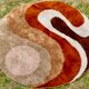 Round carpet Desso kinetic, wool, Netherlands, circa 1970