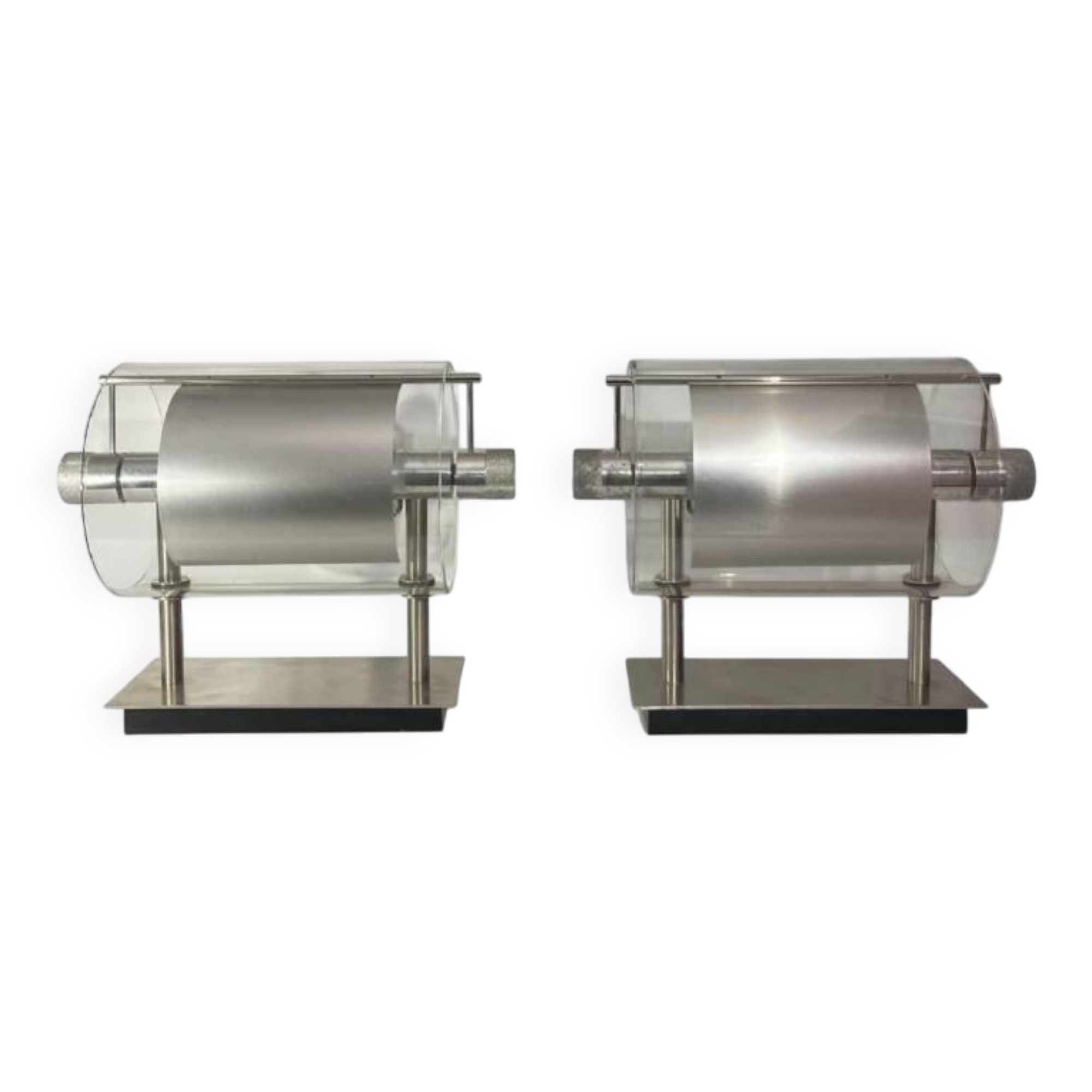 Pair of modernist wall lights, Pierre Lallemand / Moonlight "Cyclops" 1992