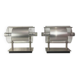 Pair of modernist wall lights, Pierre Lallemand / Moonlight "Cyclops" 1992