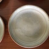 Vintage enamelled sandstone dessert plates