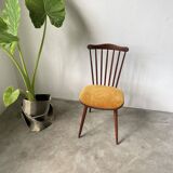 Chaise Baumann « menuet » assise jaune