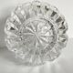 Chiseled crystal ball vase