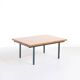 Table transformable teck et acier années 50' fabrication française