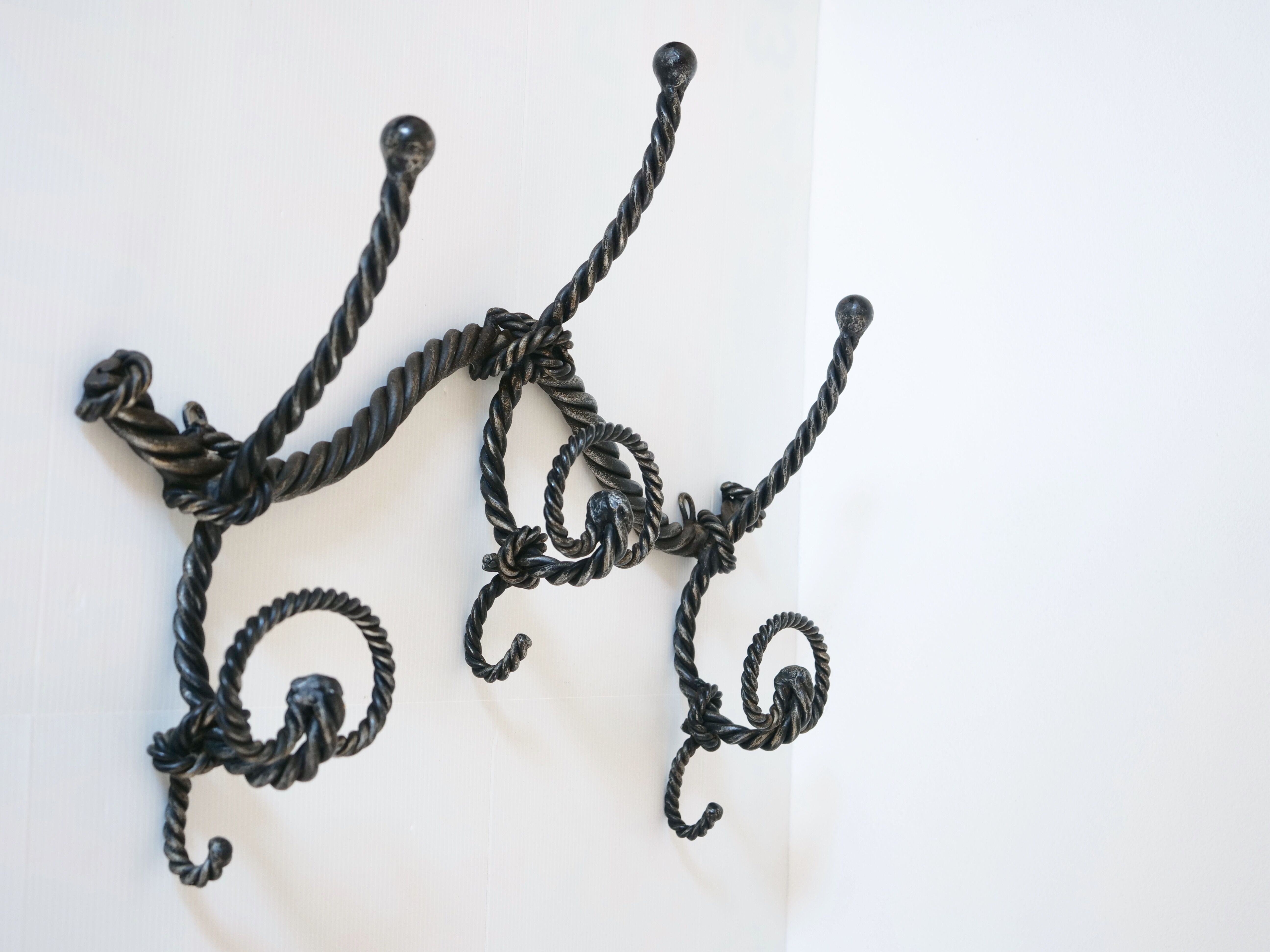 Marine decoration wrought iron coat rack