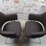Set of #2 Eero Saarinen style dining chairs