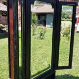 Dressmaker's cabinet with beveled triptych mirrors. (Mirror cabinet)