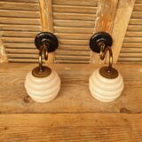 Swan neck and glass wall lights