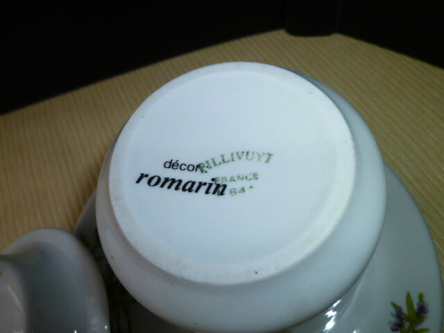 Pillivuyt porcelain cup for tea or herbal tea