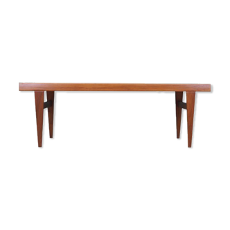 Teak bench, Danish design, 1970s, manufacturer: Niels Bach
