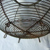 Old metal round salad basket