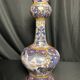Delft, important vase pans coupés faïence émaillée XIXème