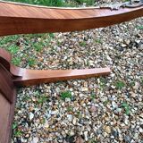Old marquetry chest of drawers, Louis XV style marble top