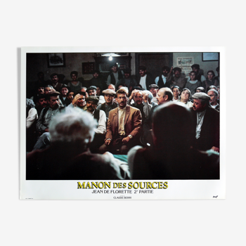 Poster cinema "Manon of the sources" Claude Berri