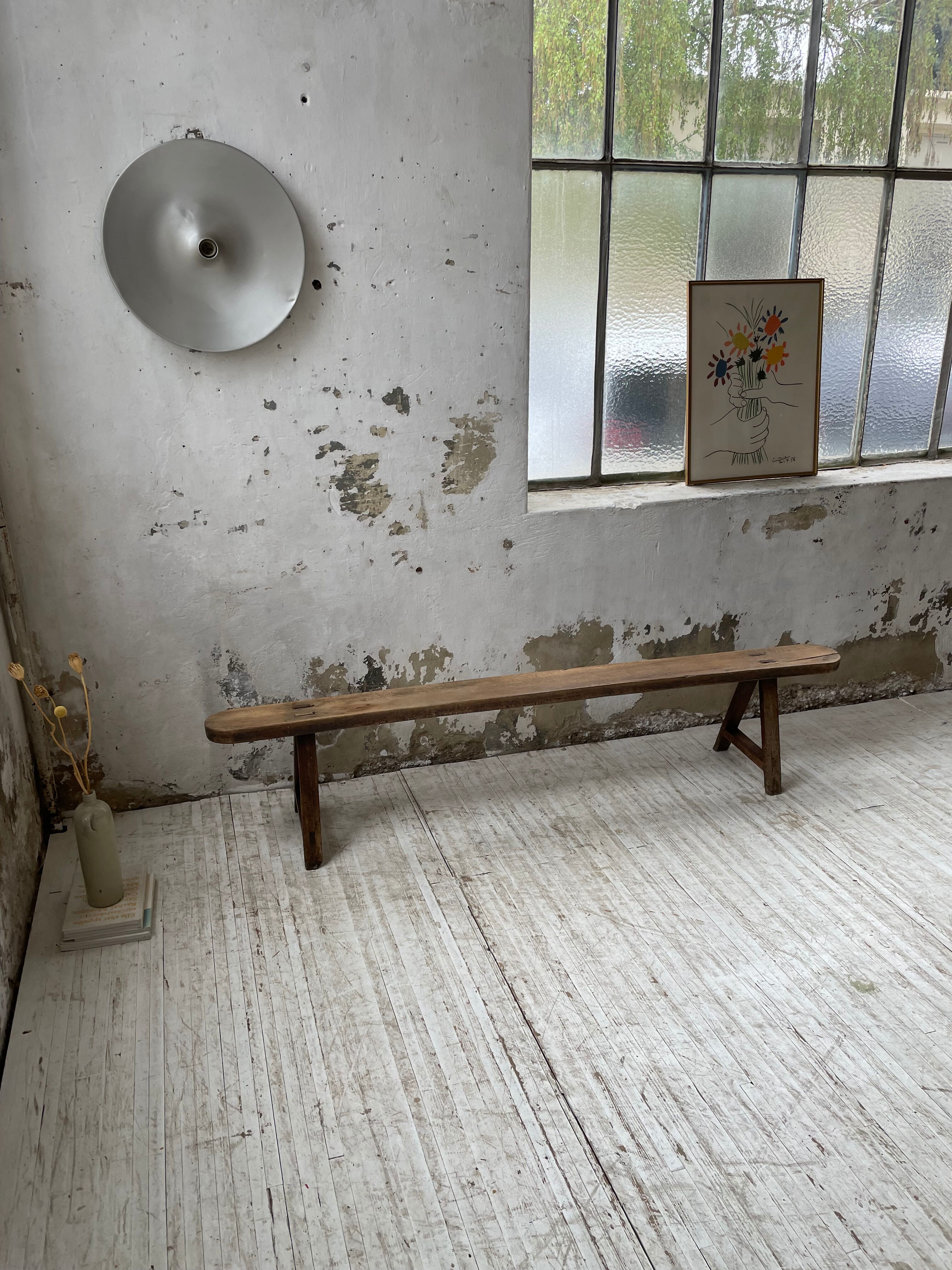 Oak farm bench 195 cm