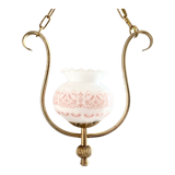 Vintage pink and gold pendant light
