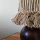 Lamp made of upcycled jute wire