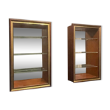 Pair of hanging display cases
