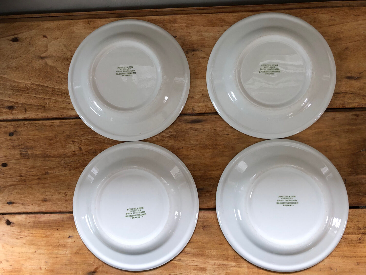 Porcelain dessert plates Sarreguemines