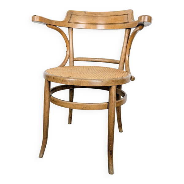 Fauteuil de bureau en bois courbé